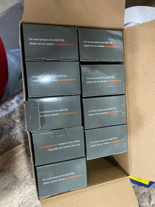 Photo 1 of ** 9 COUNT**
BESTTEN 20 Amp GFCI Outlet with Thinner Design, GFI Electrical Outlet with LED Indicator, Non-Tamper-Resistant GFCI Receptacle, Wallplate Included, ETL Certified, 10 Pack, White