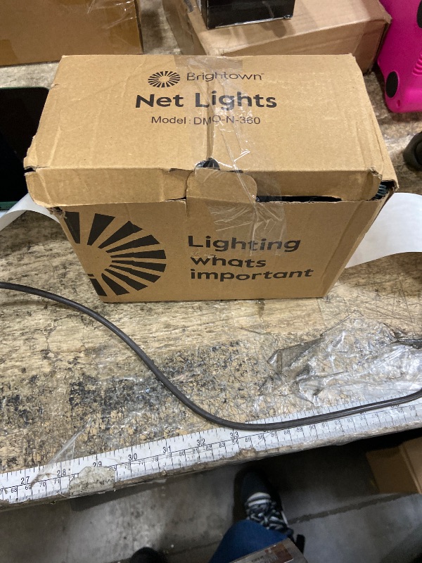 Photo 1 of 2 Pack 12 x 5FT 360 LED Christmas Net Lights Outdoor for bushes, Waterproof IP65 12 Modes Connectable Extendable Bush Net Christmas Lights Outdoor Mesh Light for Bushes, Tree, Yard, Garden, Multicolor