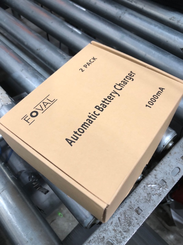 Photo 1 of [2-Pack] FOVAL Fully Automatic Trickle Charger, 1000mA 12V Smart car Battery Charger, Battery Maintainer, Float Charger for Motorcycle Car Lawn Mower Boat SLA ATV Wet Gel Cell Lead Acid Batteries