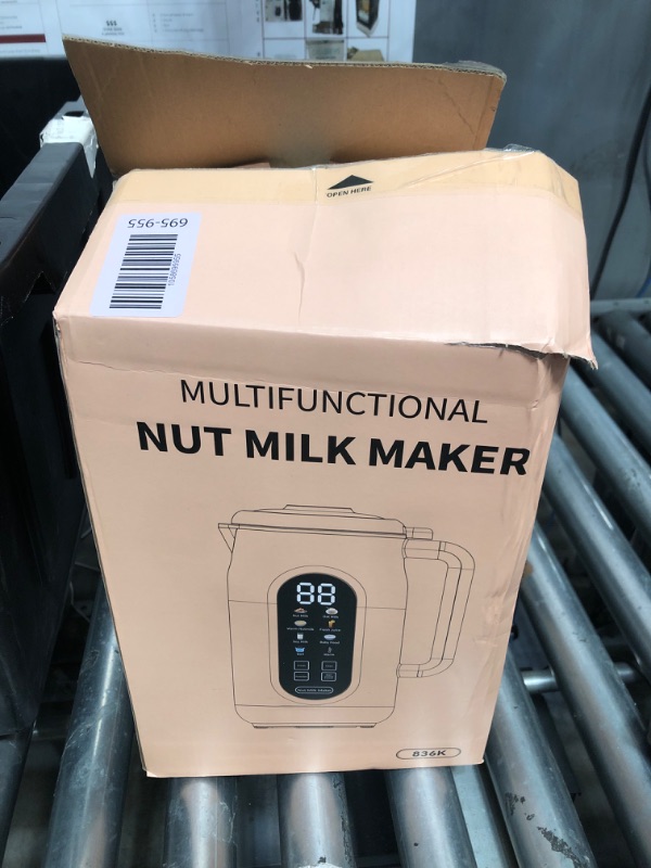 Photo 1 of 10 in 1 Nut Milk Maker Machine?42oz IMD Screen Almond Milk Maker, Soy Milk Maker with Self-Cleaning, Delay Start, Keep Warm, Automatic Plant-Based Milk Blender for Juice, smoothie, Soup, Boil Water