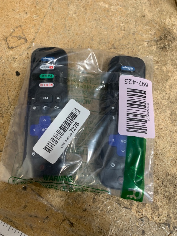 Photo 1 of (Pack of 2) Replacement Remote Control Only for Roku TV, Compatible for TCL Roku/Hisense Roku/Onn Roku/Sharp Roku/Element Roku/Westinghouse Roku/Philips Roku Smart TVs (Not for Roku Stick and Box)