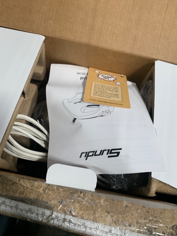 Photo 1 of **UNTESTED/UNKNOWN DAMAGES*** Large Irons Steamer for Clothes, 1500W Iron Non-Stick Ceramic Soleplate, 500 Microsteam Holes, Powerful Steam Iron, Auto shutoff, Self-Cleaning, 12.31oz Water Tank Ironing Clothes for All Fabrics