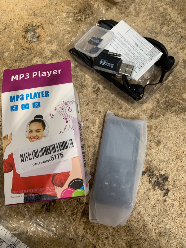 Photo 1 of 128GB MP3 Player with Bluetooth - Portable Music Player for Kids - with Built-in HD Speaker, Voice Recorder, HiFi Sound, E-Book (Included Earphones)