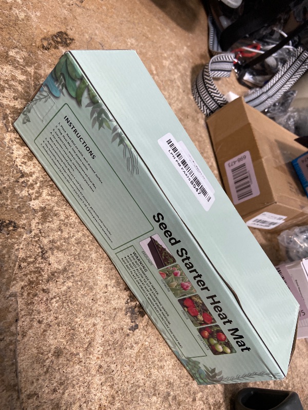 Photo 1 of 1 Pack 21W Seedling Heat Mat for Seed Starting,10" x 20.75" Waterproof Heating Pad for Indoor Plants Germination(M)