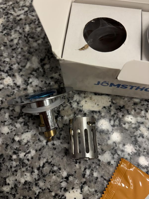 Photo 1 of (2 Pc) All Metal Bathroom Sink Stopper Fit 99% - 3 in 1 Universal Pop Up Sink Stopper with Removable Stainless Steel Filter Basket Hair Catcher - for 1.1'' to 2.36'' Basin - Brass Core, 7000+ Tested