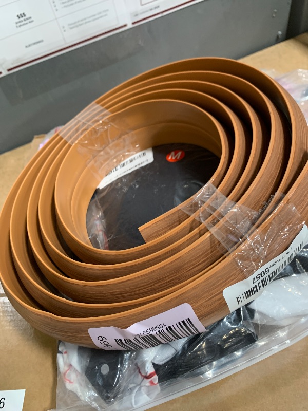Photo 1 of 10 FT Floor Cord Cover, Cord Covers for Wires on Floor, Cord Protector, Floor Cable Cover, Hide Extension Cord Covers for Floor, Cable Cavity: 0.47" (W) x 0.29" (H) - Brown