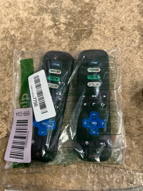 Photo 1 of (Pack of 2) Replacement Remote Control Only for Roku TV, Compatible for TCL Roku/Hisense Roku/Onn Roku/Sharp Roku/Element Roku/Westinghouse Roku/Philips Roku Smart TVs (Not for Roku Stick and Box)