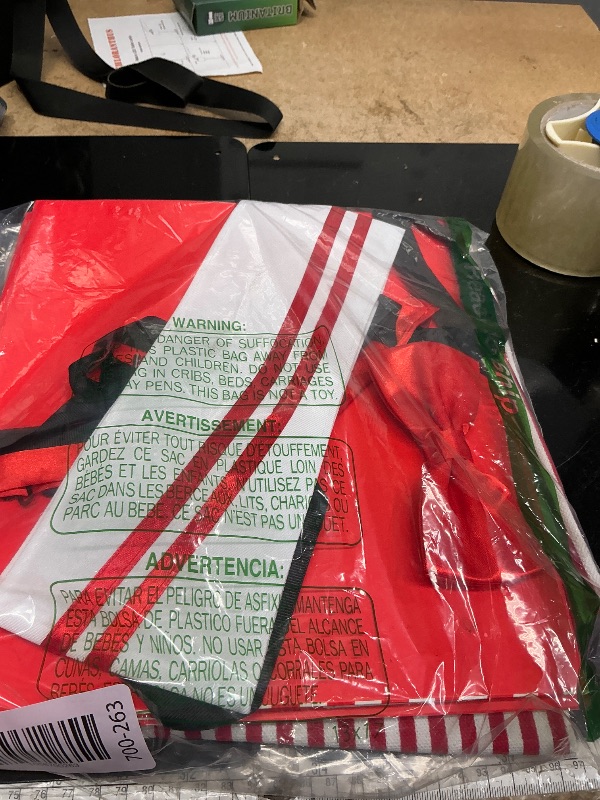 Photo 1 of ***(MISSING PARTS/ NOT A COMPLETE SET)***SATINIOR 8 Pcs Adult Waiter Costume Hot Dog Soda Jerk Movie Night Popcorn Costume Carnival Circus 50s Christmas Party(Red and White)