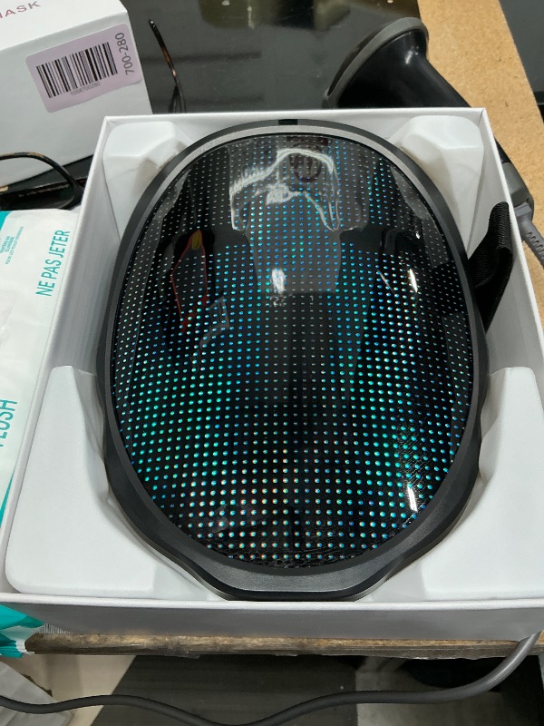 Photo 1 of ***(PARTS ONLY/ NON FUNCTIONAL)***AINSKO Face Transforming Led Mask-APP Controlled,Cool Lighting Face Mask for Cosplay Party Christmas Gift (USBC Rechargable)