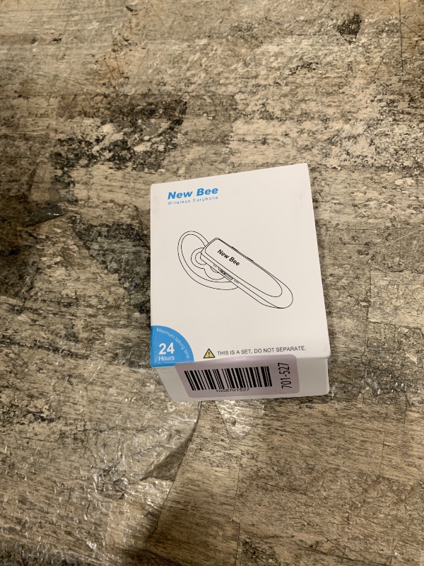 Photo 1 of [2 Pack] Bluetooth Earpiece Wireless Handsfree Headset V5.0 24 Hrs Driving with Mic 60 Days Standby Bluetooth Headset for iPhone Android Samsung Driver