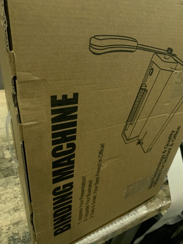 Photo 1 of ************MISSING THE HANDLE AND HAS MINOR DAMAGE***********
MAKEASY Spiral Binding Machine, 12 Sheets Punch Capacity, Electric Coil Insert, Book Binder Machine for A4/A5/Letter Size Paper, Comes with 100 pcs 5/16'' Coils & Pliers