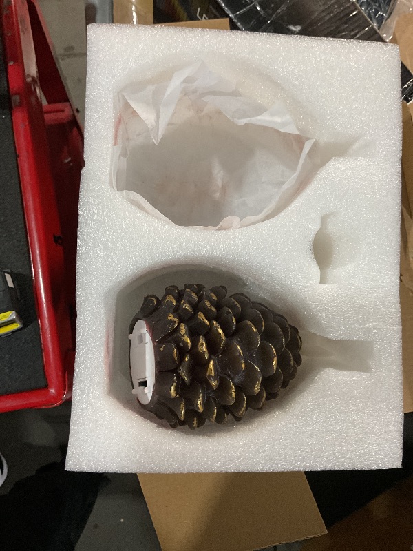 Photo 1 of ** ITEM IS MISSING 1 CANDLE AND REMOTE**
AFINETH Christmas Flameless Pinecone Candles with Remote, Real Wax Battery Operated Pine Cone Candles, 2 Pack Flickering Led Candle Christmas Decorations for Winter Home Holiday Xmas Gift, Brown