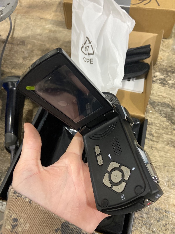 Photo 1 of ** SEE NOTES ** 4K Night Vision Video Camera Camcorder with IR Night Vision, 64MP Vlogging Camera for YouTube with External Mic, 18X Zoom & 3.0” Flip Touchscreen, Includes 2 Batteries, 64GB Card & Remote Control