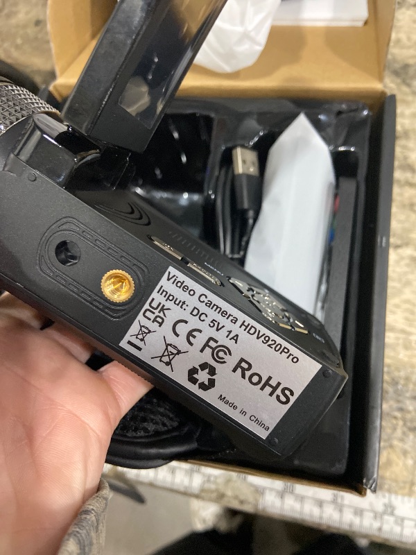 Photo 1 of ** SEE NOTES ** 4K Night Vision Video Camera Camcorder with IR Night Vision, 64MP Vlogging Camera for YouTube with External Mic, 18X Zoom & 3.0” Flip Touchscreen, Includes 2 Batteries, 64GB Card & Remote Control