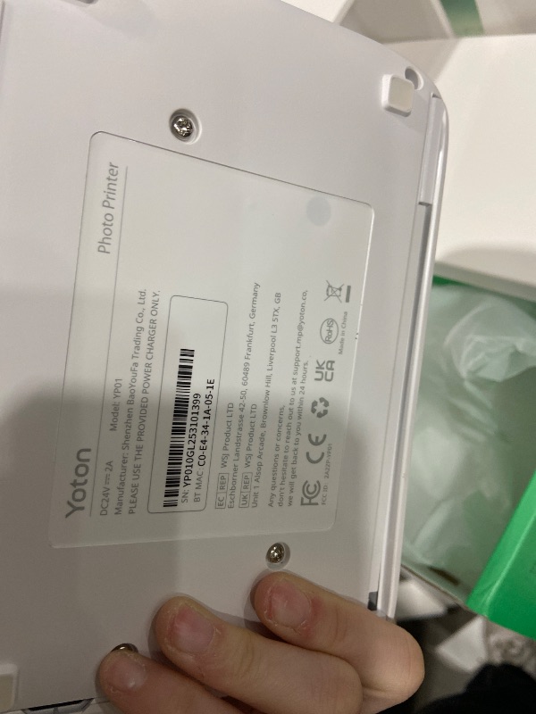 Photo 1 of YOTON Photo Printer, Picture Printer with 54 Sheets (4"x6") & 1 Ink Ribbon, Support AR Video Printing, Wi-Fi Connection, Portable Photo Printer for iPhone/Android/Laptop