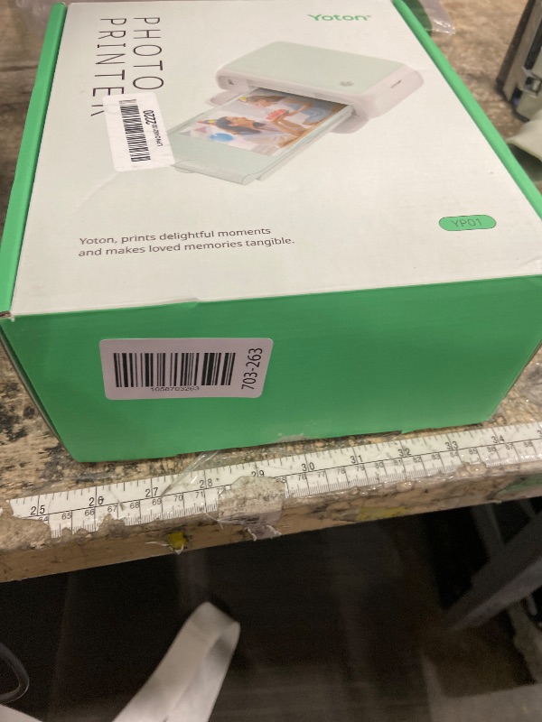 Photo 1 of YOTON Photo Printer, Picture Printer with 54 Sheets (4"x6") & 1 Ink Ribbon, Support AR Video Printing, Wi-Fi Connection, Portable Photo Printer for iPhone/Android/Laptop