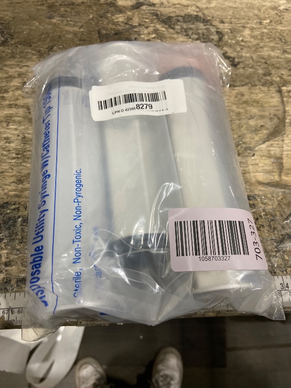 Photo 1 of 150ml Large Syringes for Liquid, Oral, Scientific Labs, Measurement, Dispensing, with Cap- 3 Pack 150 ml Syringe