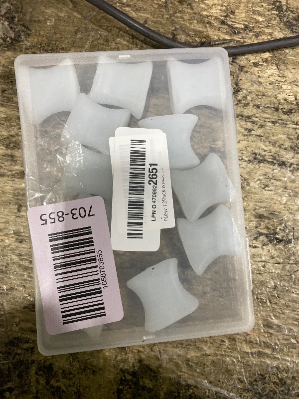 Photo 1 of 12-Pack Gel Toe Separators & Bunion Spacers – Toe Spacers for Straightening Overlapping Toes for to Their Original Shape Men and Women