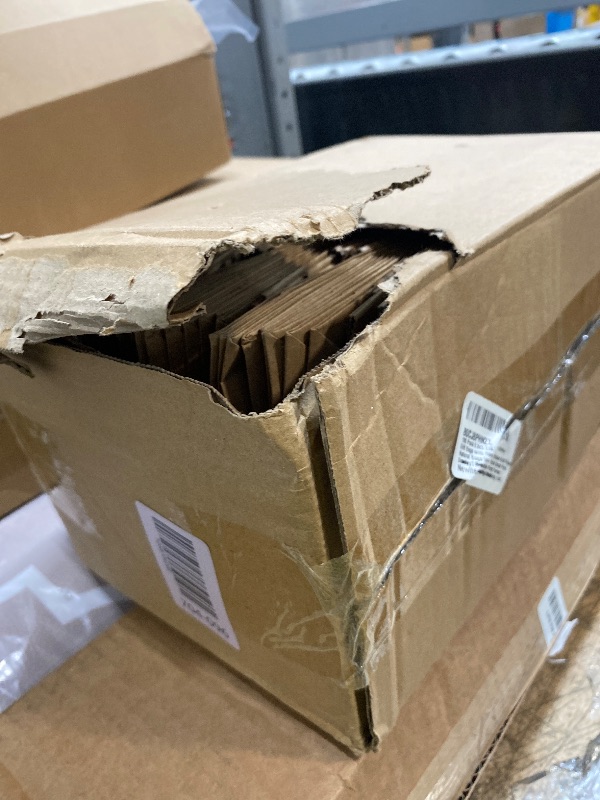 Photo 1 of 100 Pack 5.8x3.2x8.25 Inch Brown Kraft Paper Gift Bags with Handles - Bulk Small Plain Natural Bags for Birthday Party Favors, Grocery, Retail Shopping, Wedding, Craft, Goody, Takeouts, and Business