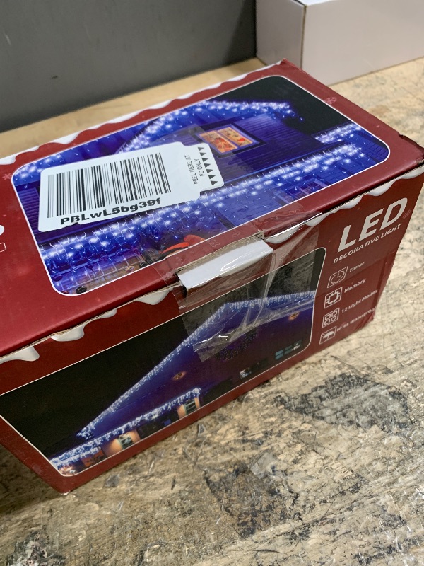 Photo 1 of 810 LED Christmas Lights with 180 Drops, 82ft 12 Modes Blue and White Fairy String Lights with Timer Dimmable, Waterproof Twinkle Lights for Christmas Indoor Outdoor Holiday Wedding Party Eaves Decor