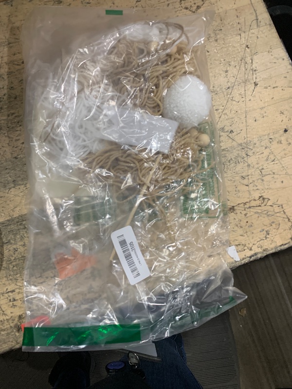 Photo 1 of 1/2 Birthday Party Decoration Set - Beige White Tassel High Chair Banner,Half Way to One Cake Topper,Glitter 1/2 Birthday Hat,Banner Cake Topper Hat 6 Months Party Supplies