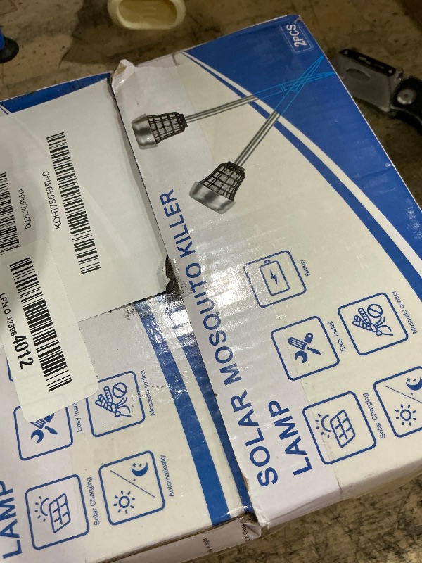 Photo 1 of 2025 Solar Bug Zapper Outdoor, Mosquito Zapper for Small Flying Insect Fly Gnat, Waterproof Mosquito Killer Repellent with Purple & White Light for Garden Yard Patio Pathway(4Pack)