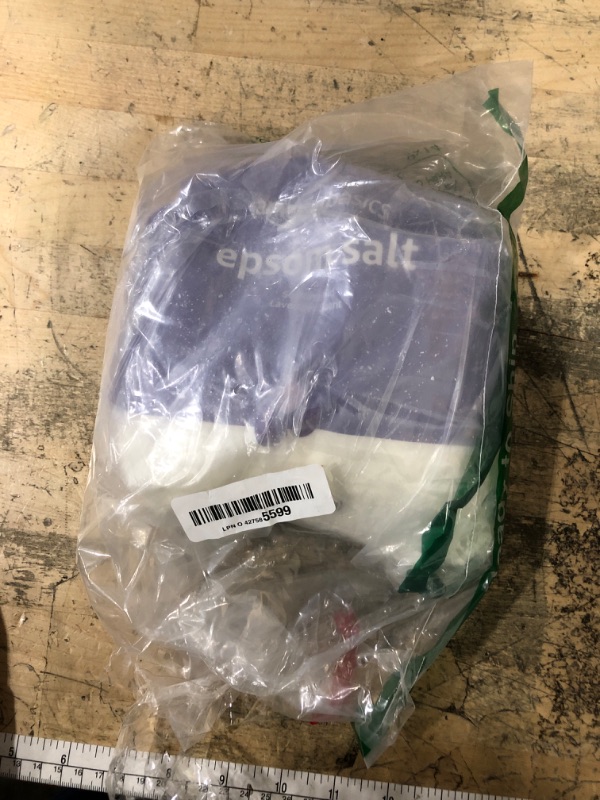 Photo 1 of ***50% LEFT*** Amazon Basics Epsom Salt Soaking Aid, Lavender Scented, 3 Pound, 1-Pack (Previously Solimo)