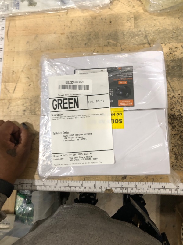 Photo 1 of [3 Pack] BESTTEN Keyed Entry Door Knob, Entrance Door Lock, Keyed Different, Standard Ball, Matte Black