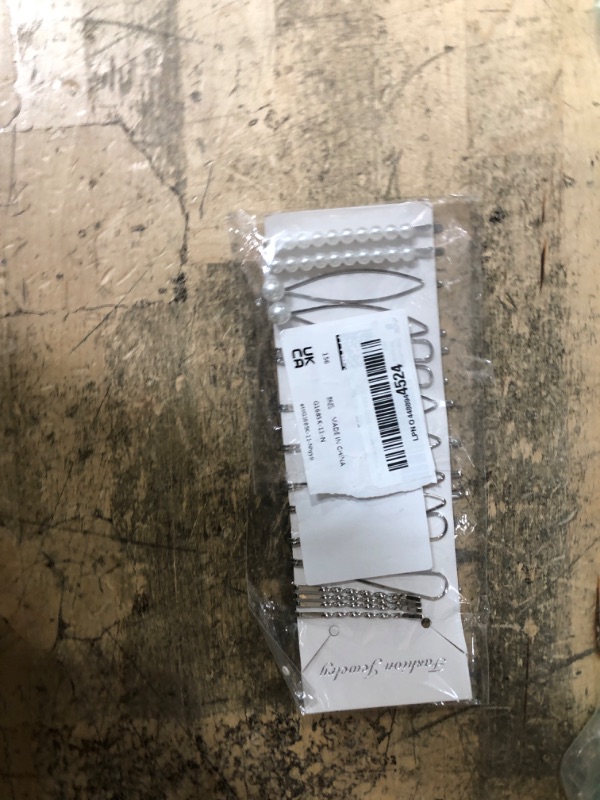 Photo 1 of 16 Pieces Geometric Metal Hair Pins, Silver Hair Pins Pearls Hair Clips Hair Barrettes Metal Bobby Pins for Woman Girls