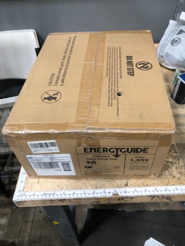 Photo 1 of 48 Inch Flush Mount Ceiling Fan without lights, White Ceiling Fan with Remote, 6-Speeds, Quiet Reversible DC Motor, Indoor/Outdoor Ceiling Fans for Living Room, Bedroom, Patio