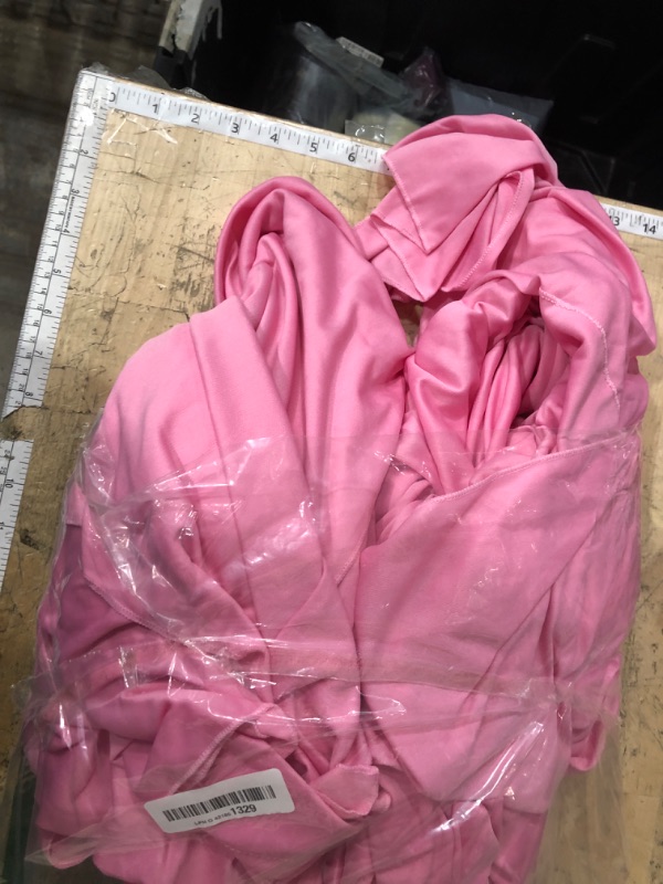 Photo 1 of 10 x 7 Feet Pink A Backdrop Curtain for Partie, Background Curtains for Photoshoot, Birthday, Wedding, Halloween, Thanksgiving, Christmas Day, New Year Party Decorations 5Ft x 7Ft, 2 Panels