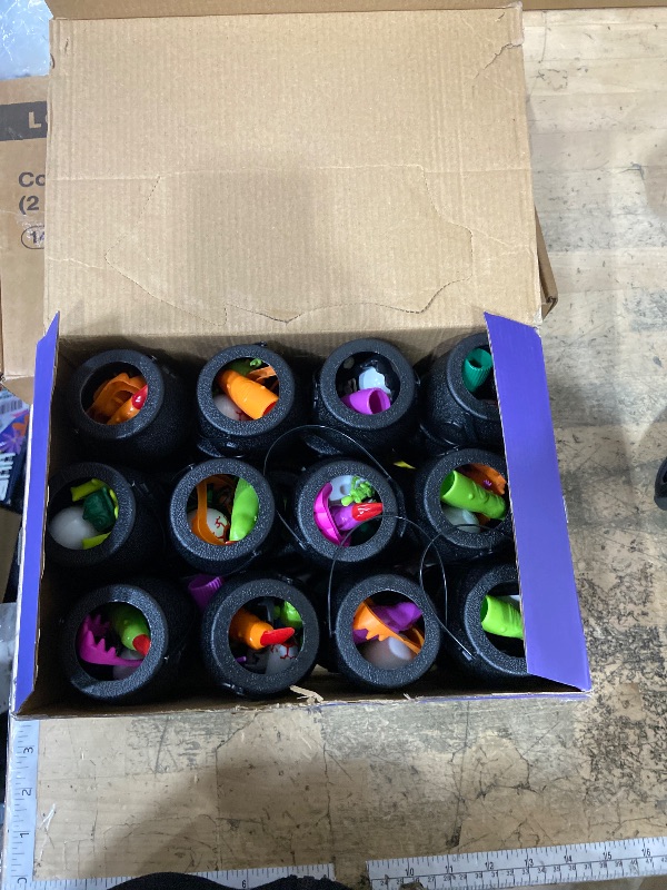 Photo 1 of 216 PCS Halloween Party Favors for Kids, 24 Prefilled Plastic Witch Cauldron Halloween Goodie Bags Stuffers Halloween Treats Non Candy Classroom Prize Halloweens Trick or Treat Toys