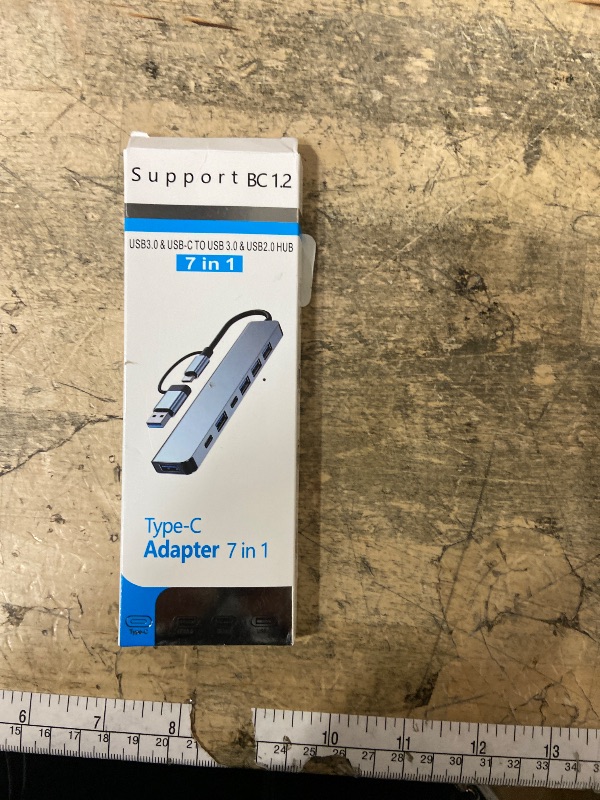 Photo 1 of ?Upgrade? USB C/USB Hub, BERLAT Aluminum 7 in 1 USB C & USB Hub with USB 3.0, USB 2.0 Ports for PC/Laptops/MacBook Pro/Air/iMac/iPad and More Devices