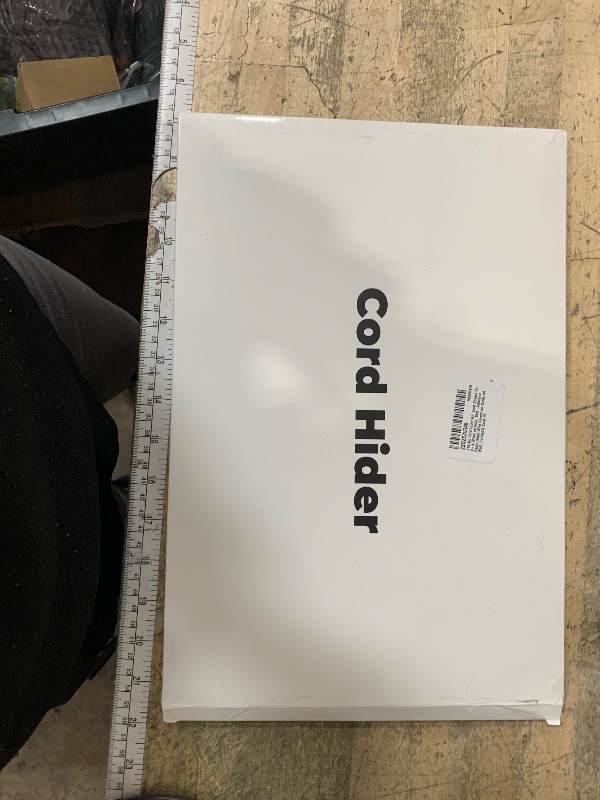 Photo 1 of 113.4in Cord Hider Kit, Cord Covers for 2-4 Wires on Wall, Self-Adhesive Cable Hider Wire Covers for Cords on Wall, Paintable Cord Hider for Walls Mount Tv, Cable Cover Raceway, W0.95 H0.55in, White