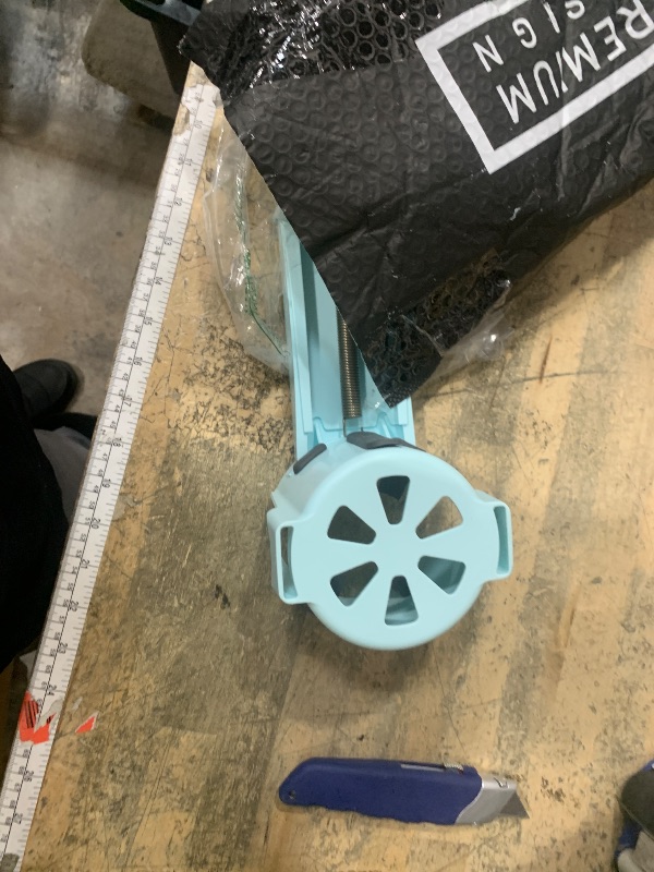 Photo 1 of 2-Pack Cup Holders for Above Ground Pool | Adjustable Drink Holder for Square Top Pools Only | Seaglass Blue | Must-Have Pool Accessories | Use for Boat, Deck, Balcony | Made in Canada