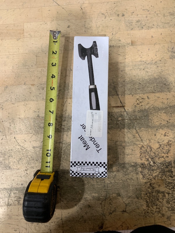 Photo 1 of ??Checkered Chef Meat Tenderizer Tool - Dishwasher Safe Metal Kitchen Mallet for Tenderizing Chicken, Beef, Pork & Nuts with Non-Slip Grip