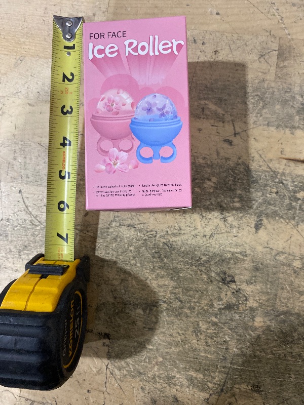 Photo 1 of 2 Pack Ice Roller for Face, Face Ice Roller for Women Face Neck Body and Eye, Ice Face Roller Tones Skin Eliminates Puffiness Ice for Face Ice Mold (Pink Blue)