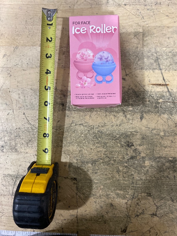Photo 1 of 2 Pack Ice Roller for Face, Face Ice Roller for Women Face Neck Body and Eye, Ice Face Roller Tones Skin Eliminates Puffiness Ice for Face Ice Mold (Pink Blue)