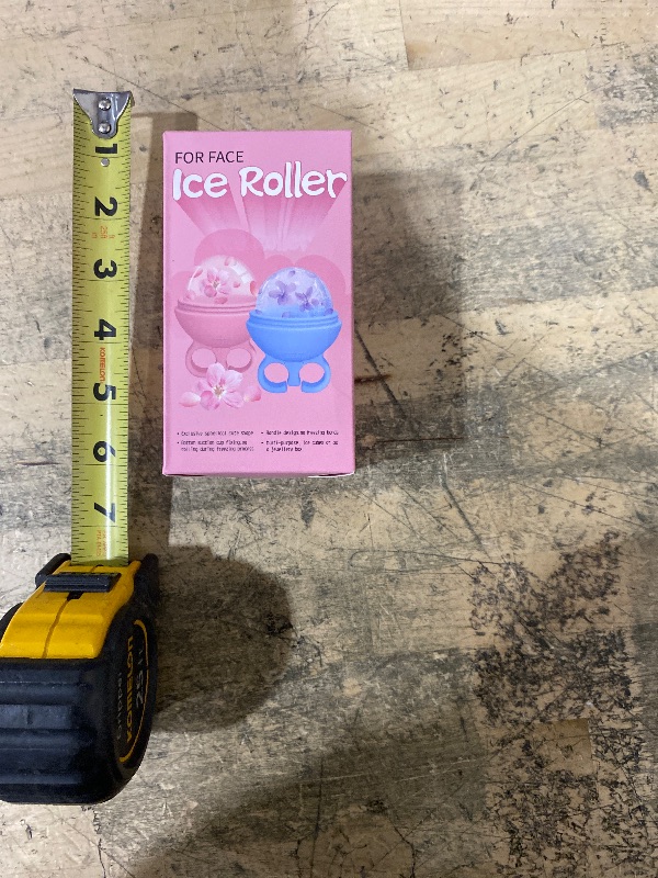 Photo 1 of 2 Pack Ice Roller for Face, Face Ice Roller for Women Face Neck Body and Eye, Ice Face Roller Tones Skin Eliminates Puffiness Ice for Face Ice Mold (Pink Blue)