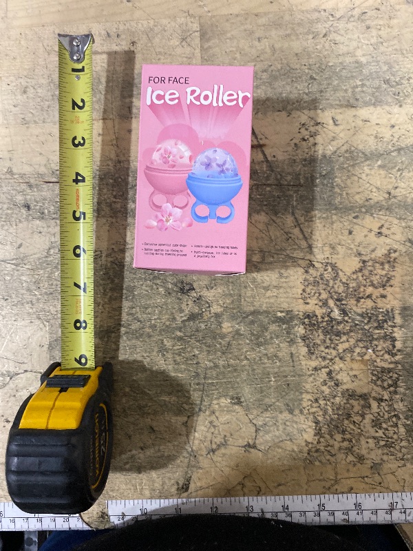 Photo 1 of 2 Pack Ice Roller for Face, Face Ice Roller for Women Face Neck Body and Eye, Ice Face Roller Tones Skin Eliminates Puffiness Ice for Face Ice Mold (Pink Blue)