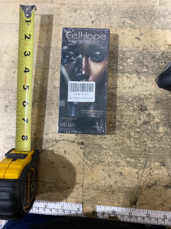 Photo 1 of 12 Count Makeup Patches,Gold-Face Glitter Speckles Patches,Glitter Freckles Face Tattoo, Sparkle Makeup Patches,Glow Up Makeup Patches for Women - Cosmetic Glitter for Face