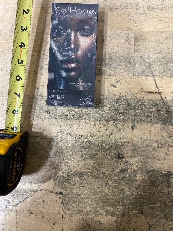 Photo 1 of 12 Count Makeup Patches,Gold-Face Glitter Speckles Patches,Glitter Freckles Face Tattoo, Sparkle Makeup Patches,Glow Up Makeup Patches for Women - Cosmetic Glitter for Face