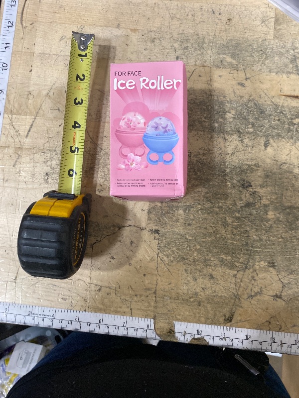 Photo 1 of 2 Pack Ice Roller for Face, Face Ice Roller for Women Face Neck Body and Eye, Ice Face Roller Tones Skin Eliminates Puffiness Ice for Face Ice Mold (Pink Blue)