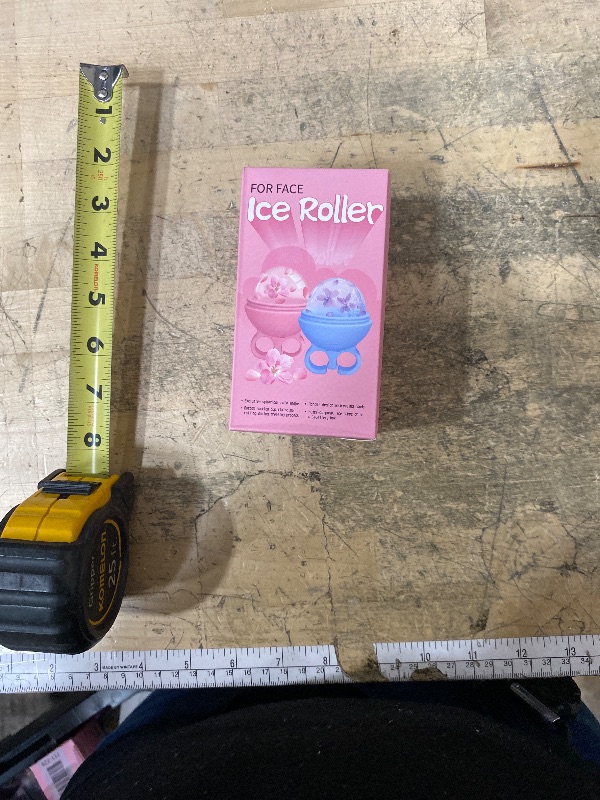 Photo 1 of 2 Pack Ice Roller for Face, Face Ice Roller for Women Face Neck Body and Eye, Ice Face Roller Tones Skin Eliminates Puffiness Ice for Face Ice Mold (Pink Blue)