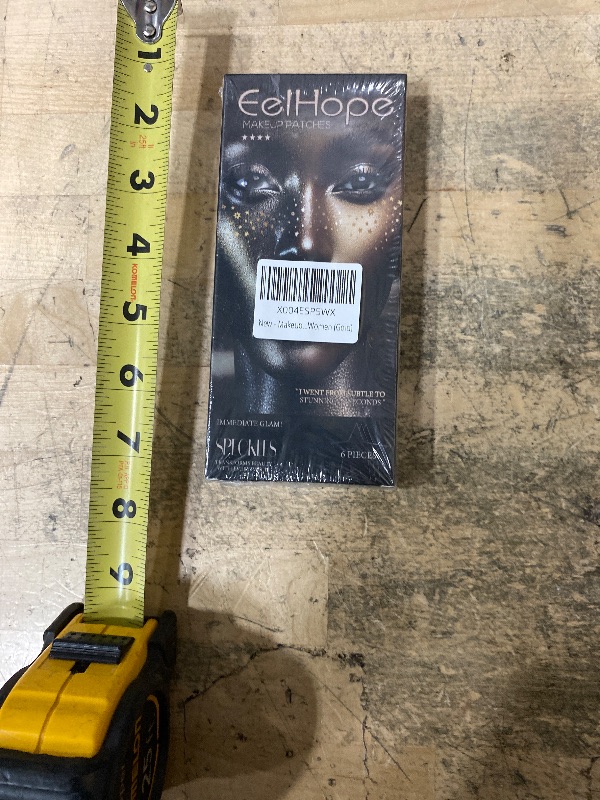 Photo 1 of 12 Count Makeup Patches,Gold-Face Glitter Speckles Patches,Glitter Freckles Face Tattoo, Sparkle Makeup Patches,Glow Up Makeup Patches for Women - Cosmetic Glitter for Face