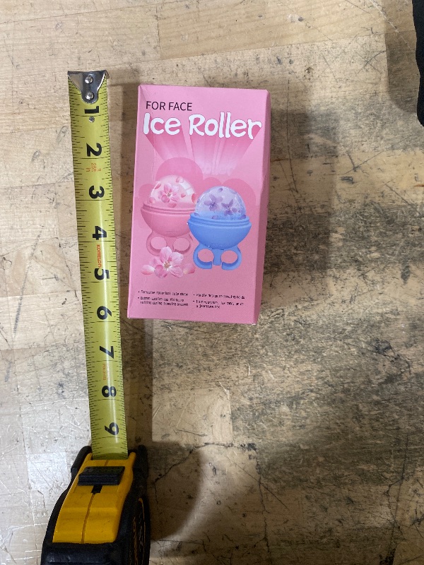 Photo 1 of 2 Pack Ice Roller for Face, Face Ice Roller for Women Face Neck Body and Eye, Ice Face Roller Tones Skin Eliminates Puffiness Ice for Face Ice Mold (Pink Blue)