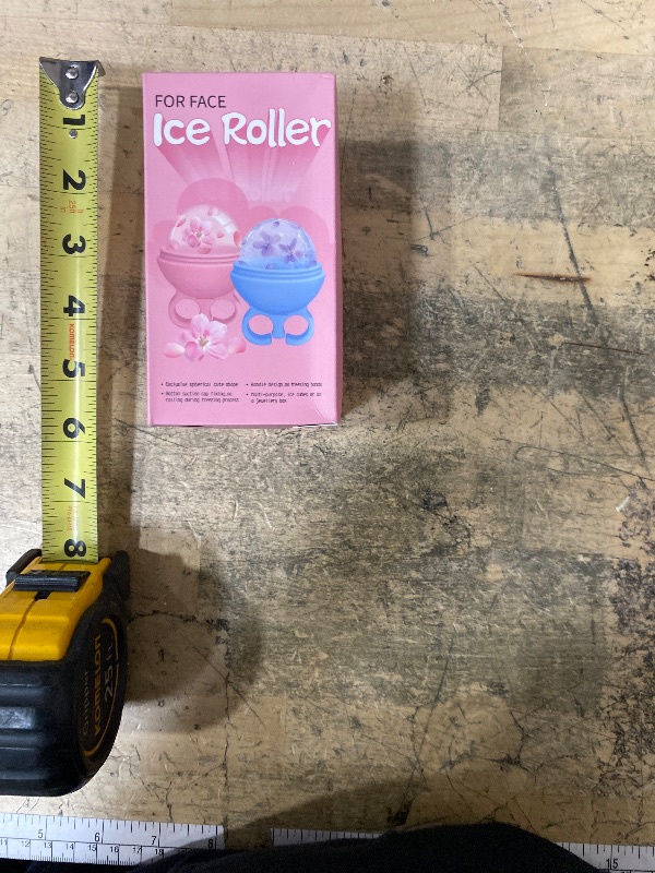 Photo 1 of 2 Pack Ice Roller for Face, Face Ice Roller for Women Face Neck Body and Eye, Ice Face Roller Tones Skin Eliminates Puffiness Ice for Face Ice Mold (Pink Blue)