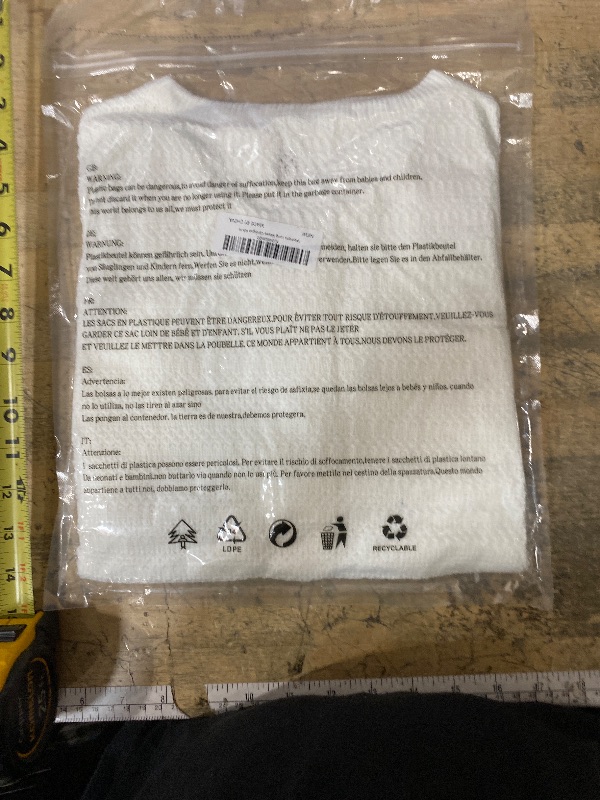 Photo 1 of (large) EliteLand Women's Button Down Cardigan Sweater Causal Open Front Long Sleeve Crewneck Knit Outwear for Women White