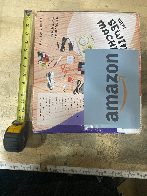 Photo 1 of (NEEDS BATTERIES) Mini Sewing Machine for Beginners Adult, 48-Piece Portable Sewing Machine, Dual Speed Adults and Kids Sewing Machines, Travel Beginner Sewing Machines with Sewing Kit and Book