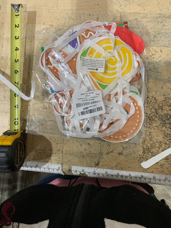 Photo 1 of 11PCS Halloween Trunk or Treat Car Decorations Kit with Winter Christmas Holiday Gingerbread House Backdrop Peppermint Candy Cutouts for SUV Car Archway Garage Door Photo Booth Xmas Party Supplies